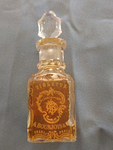 Flacon parfum ancien violette - parfum,